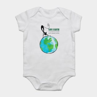 Save Earth, It's the only place with crazy cats Baby Bodysuit